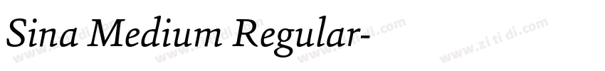 Sina Medium Regular字体转换